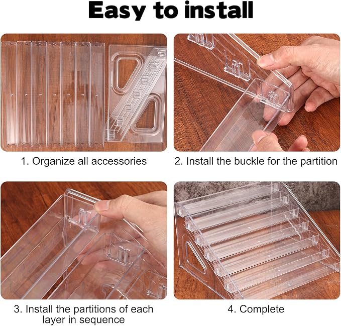 2 Pack 7 Tier Earring Display Stand Acrylic Earring Holder Organizer Holds 4 - Image 6