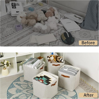 HNZIGE Foldable Cube Storage Bin Storage Baskets - Image 4