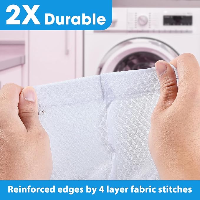 1Pack XL Heavy Duty Mesh Laundry Bag, Machine Washable Large Dirty Clothes - Image 4