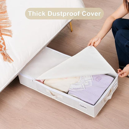 Vincona Under Bed Storage with Wheels, 2 Pack Under Bed Storage Containers with - Image 3