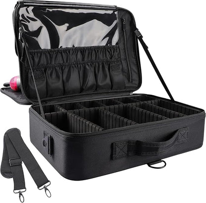 JOURMON Travel Makeup Train Case, Large Capacity Cosmetic Bags by JOURMON