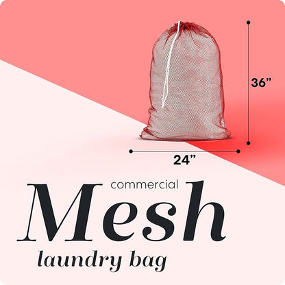 Handy Laundry Mesh XL Laundry Bags 2-Pack, 24 x 36 Inch Heavy Duty, Durable - Image 2