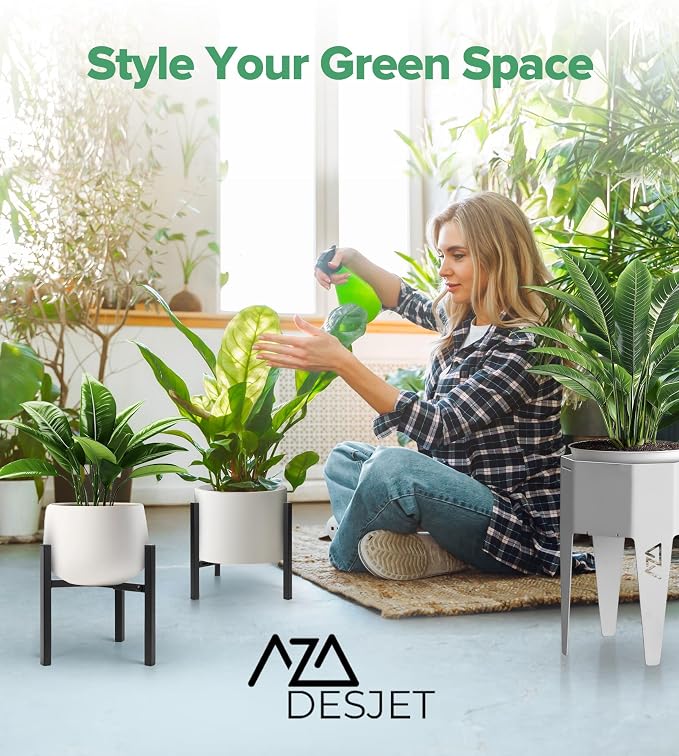 2 Pack Plant Stand Indoor Adjustable, Metal Modern Indoor Plant Stand, Heavy - Image 8