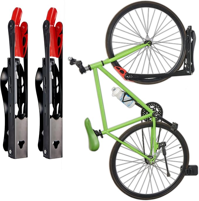 Wallmaster BIKEPAL Swivel Bike Rack, Wall Mounted Vertical Bike Storage Hanger by Wallmaster