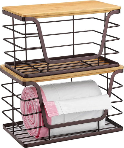 ALOCEO 2 Pack Stackable Wire Storage Basket - Image 4