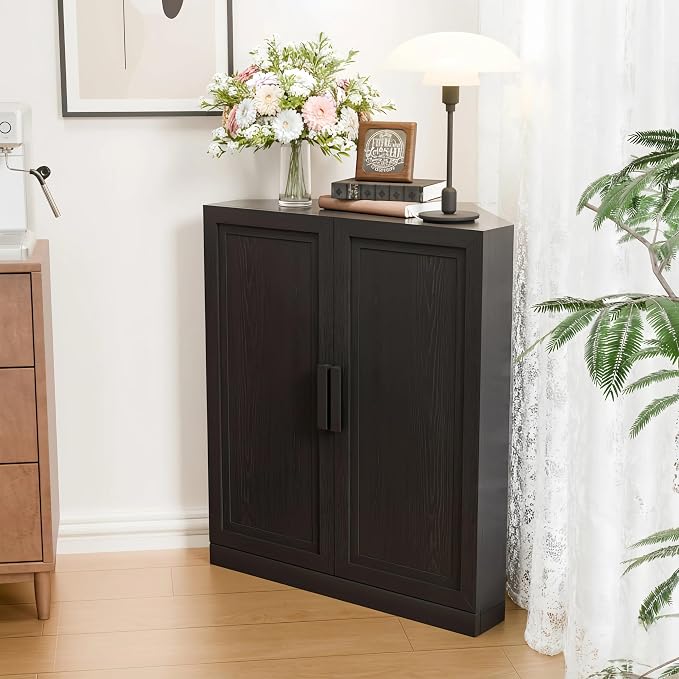 Casaphoria Farmhouse Corner Cabinet, Wooden Corner Storage Cabinet - Image 3