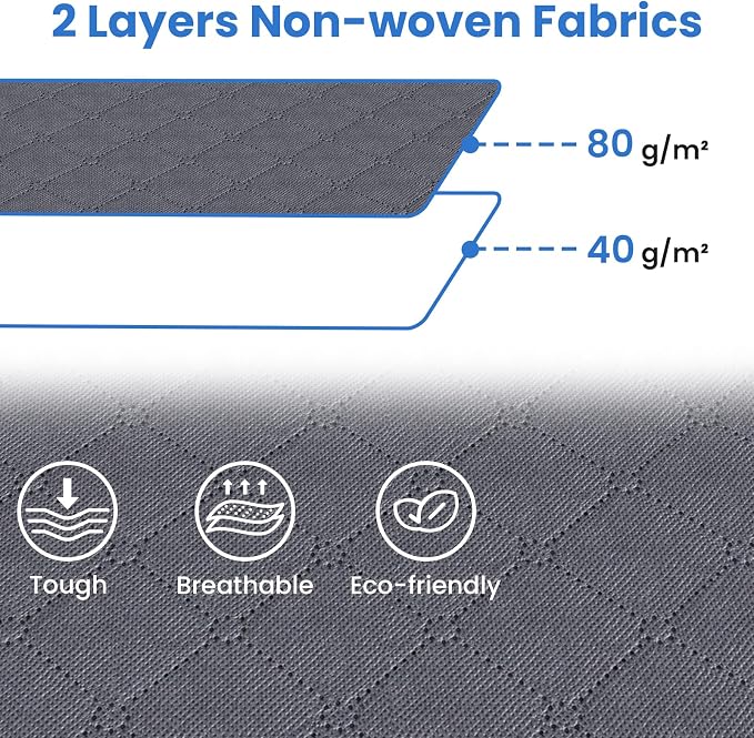 Fab totes Storage Bags, Clothes Blanket Storage Bins Foldable Closet Organizers - Image 6