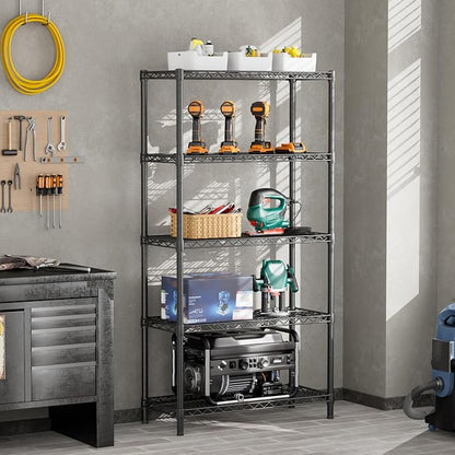 SINGAYE 5 Shelf Adjustable Heavy Duty Storage Shelving Unit 350 lbs per Shelf - Image 7