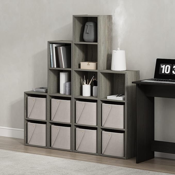 Furinno PASIR Book Shelf, 5-Tier Modern Bookshelf, Open Shelves Bookcase 9 x 12 - Image 2