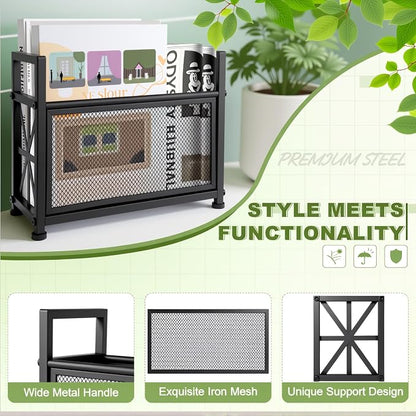Magazine Rack & Holder – Multi-Purpose Storage Organizer - Image 3