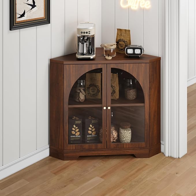 Mid-Century Floor Coner Storage Cabinet, Living Room, Coofee Bar - Image 6