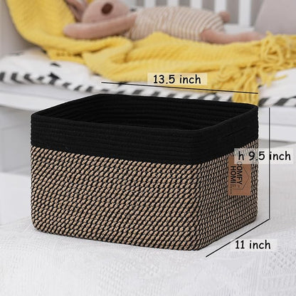 COMFY-HOMI Cotton Rope Woven Basket - Image 2