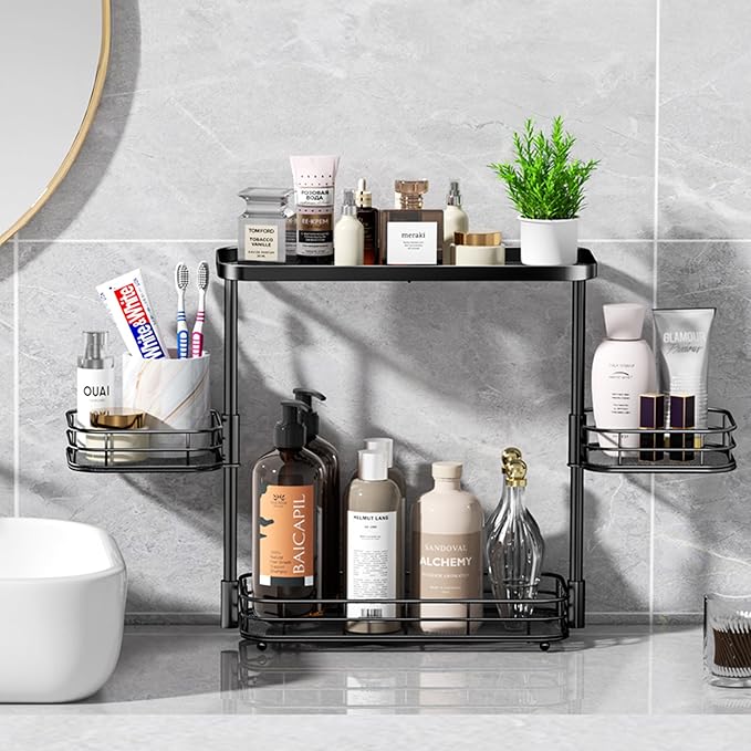 VITVITI 3 Tier Bathroom Organizer Countertop, Metal Wire Bathroom Counter - Image 2