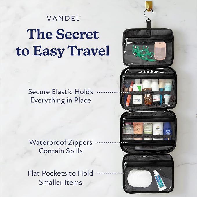 VANDEL Waterproof Hanging Toiletry Bag - Image 2