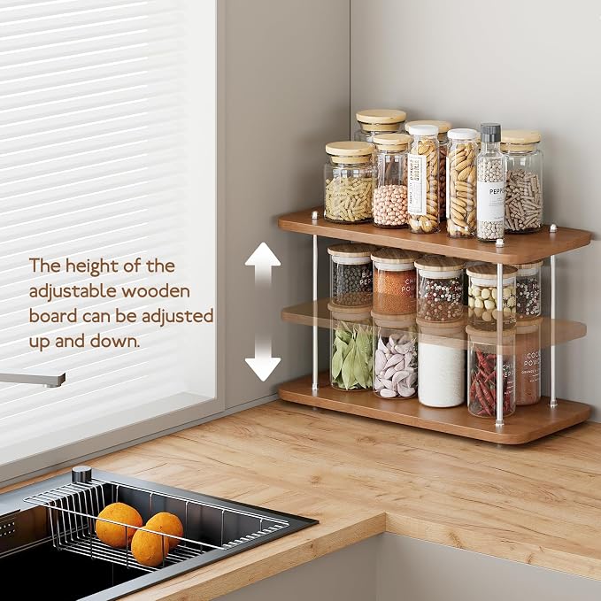Bathroom Counter Organizer, Spices Organizer, Kitchen Countertop Organizer - Image 5