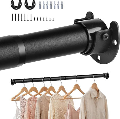 Adjustable Closet Rod for Hanging Clothes, 17-39inch Heavy Duty Metal tension by Unknown