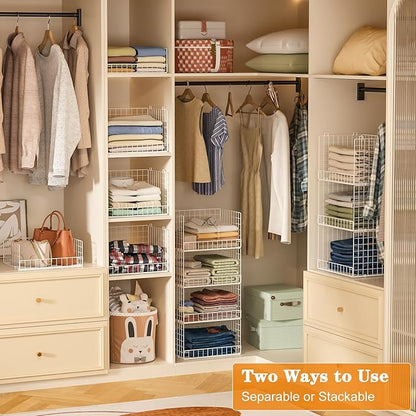 Yociyoga 7-Tier Stackable Closet Organizers and Storage Shelves, Foldable - Image 4