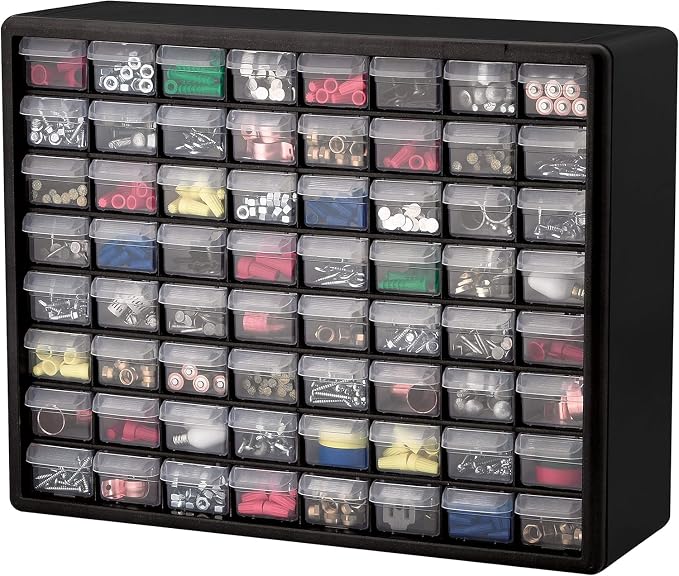 Akro-Mils 64-Drawer Plastic Drawer Storage Cabinet - Image 10