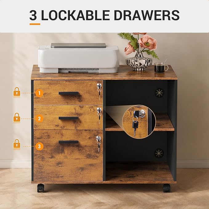 DEVAISE 3-Drawer File Cabinet - Image 6