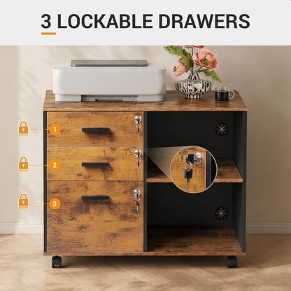 DEVAISE 3-Drawer File Cabinet - Image 6
