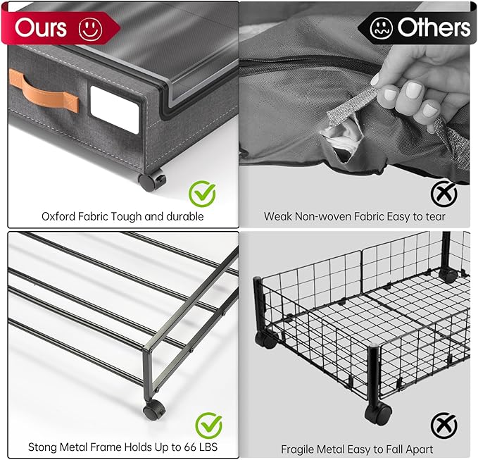 Yecaye 70L Under Bed Storage - Image 3