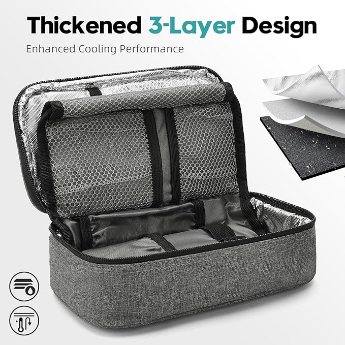 ALLCAMP Insulin Cooler Travel Case TSA Approved, Diabetic Medication Cooler Bag - Image 3