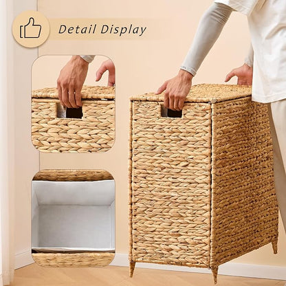 Handwoven Large Laundry Hamper - Image 8