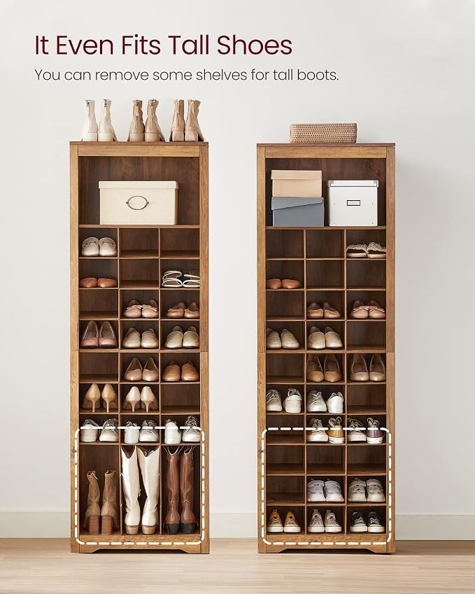 VASAGLE Shoe Storage Cabinet, 10 Tier Shoe Rack Organizer, Holds Up to 30 Pairs - Image 5