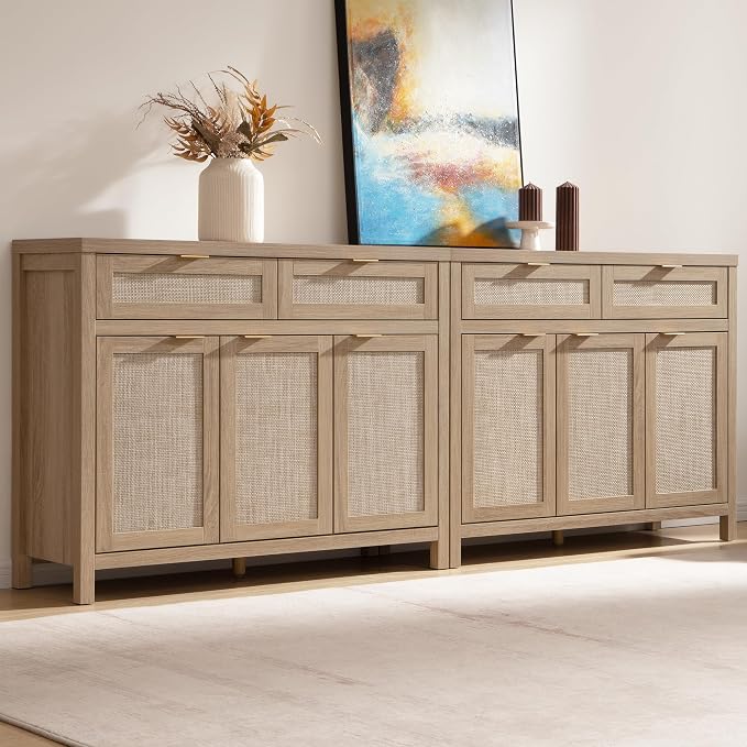 SICOTAS Rattan Sideboard Buffet Cabinet by SICOTAS