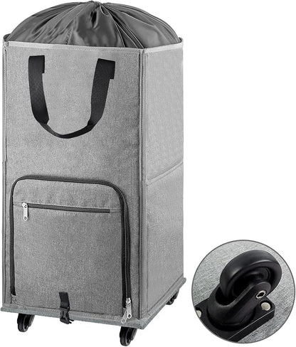 Laundry Hamper with Wheels, Bukere Large Rolling Laundry Basket with 4 Casters by Bukere