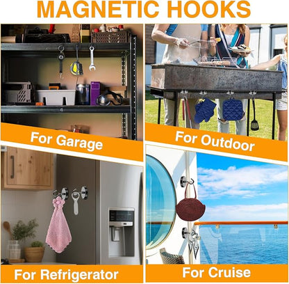 E BAVITE Magnetic Hooks, 120 LB Heavy Duty Magnet - Image 4