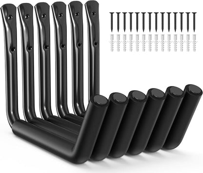niffgaff Heavy Duty Garage Storage Hooks - 120 LB Capacity Wall Mounted Rack by niffgaff