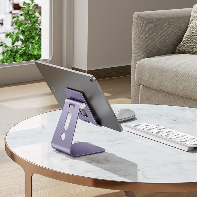OMOTON Adjustable Tablet Stand for Desk, Upgraded Longer Arms for Greater - Image 6