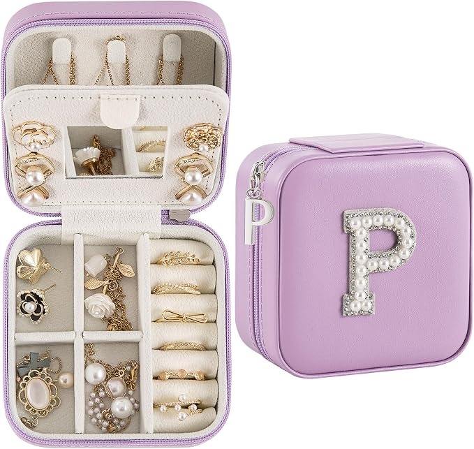 Travel Jewelry Case, Small Jewelry Box Organizer by Unknown