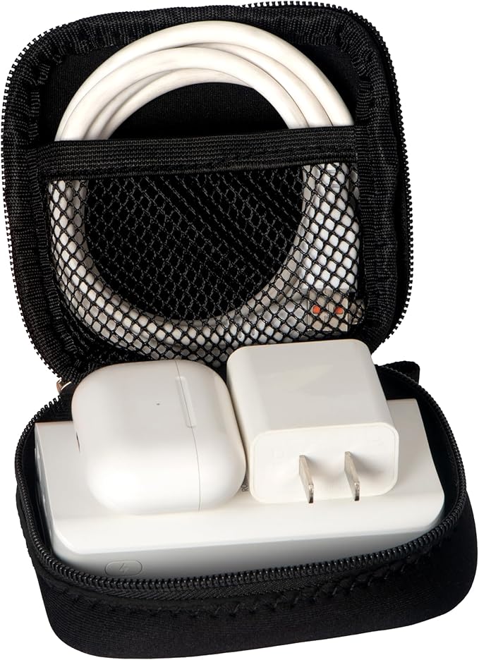 Mini Pouch for Organization, Soft Small Electronic Organizer Travel Storage - Image 4