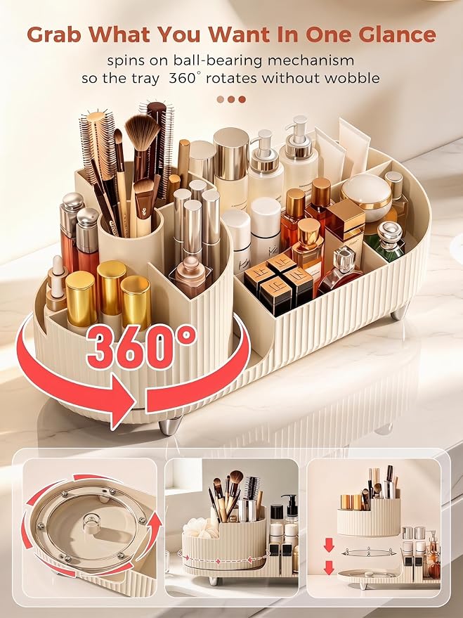 Booklov Rotating Makeup Caddy Organizer - Image 6