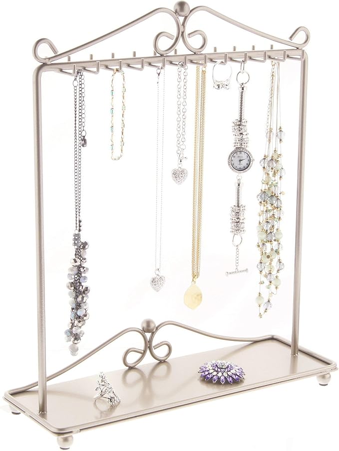 Angelynn's Sturdy Long Necklace Holder Organizer Tall Tabletop Pendant Display by Angelynns
