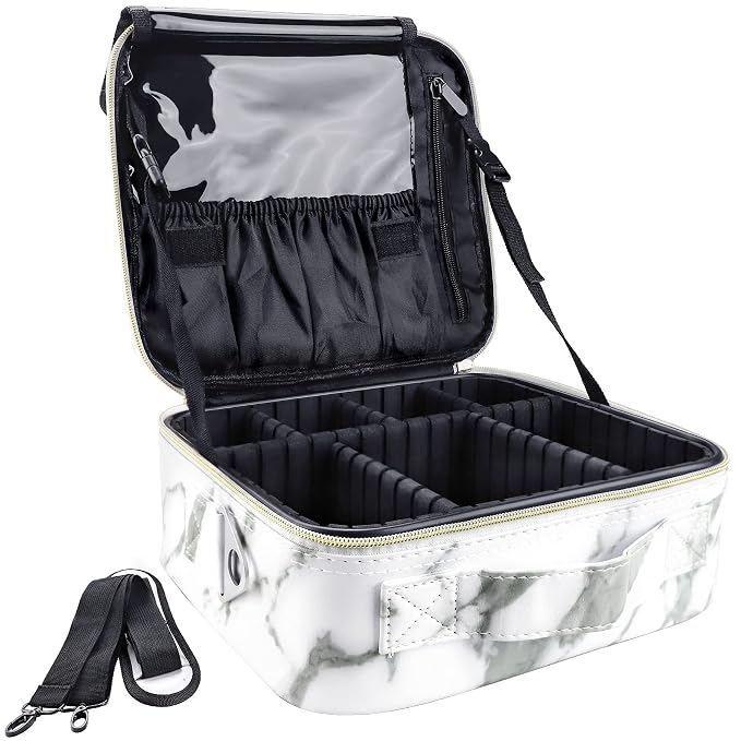 gzcz Travel Makeup Bag, Professional Cosmetic Bags by GZCZ