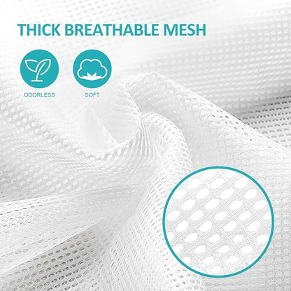 Mesh Laundry Bags with Adjustable Shoulder Strap, Drawstring Closure, Mixed - Image 3