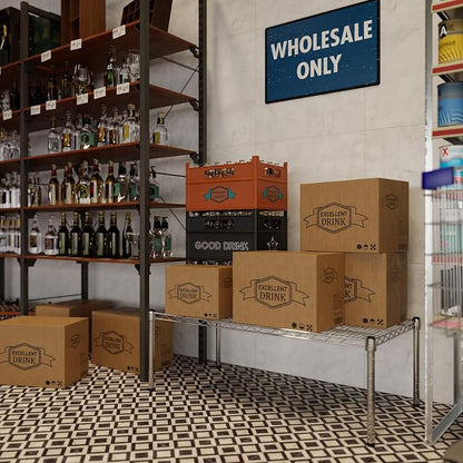21" Deep x 42" Wide x 14" Height Wire Shelving Kit | 1-Tier | NSF Commercial - Image 7