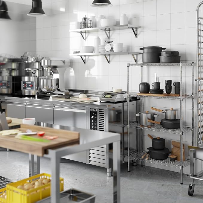 14" Deep x 30" Wide x 54" Height Wire Shelving Kit | 4-Tier | NSF Commercial - Image 5