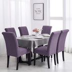 Joccun Chair Covers for Dining Room Set of 4,Dining Chair Slipcovers Stretch Dining Room Chair Covers Seat Protector,Washable Parsons Chair Cover for Home,Hotel(Grapeade,4 Pack)