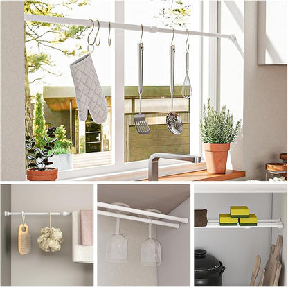 AIZESI Spring Tension Curtain Rods Short Tension Rod - Image 4