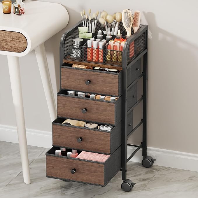 SWTYMIKI Rolling Makeup Organizer Cart - Image 5