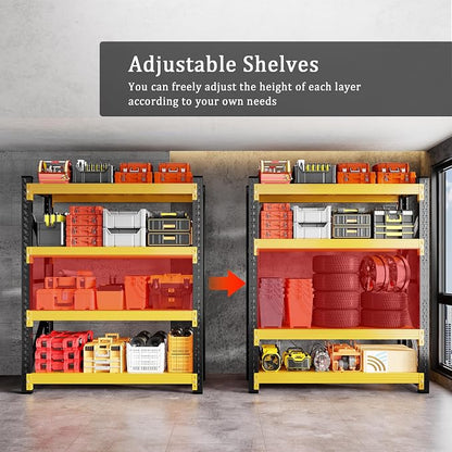 4000LBS Garage Shelving 48" W Garage Shelving Heavy Duty 4-Tier Metal Storage - Image 5