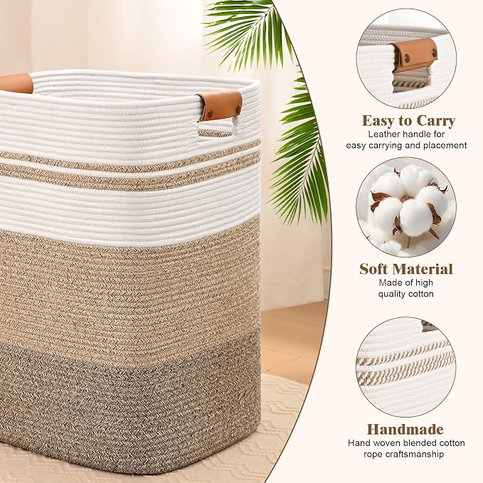 Laundry Hamper, 85L Tall Laundry Basket - Image 6