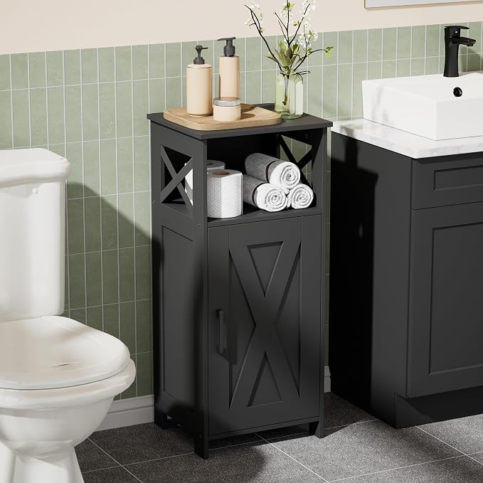 Homhedy Farmhouse Bathroom Storage Cabinet - Image 8