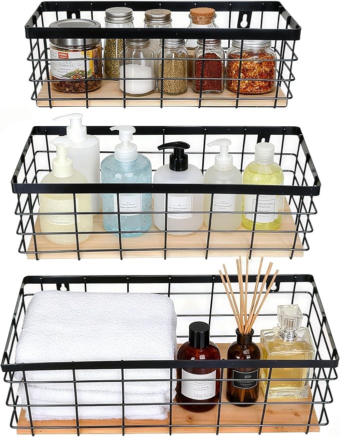 Metal Wire Basket for Kitchen Cabinets, Farmhouse Hanging Basket - Image 5