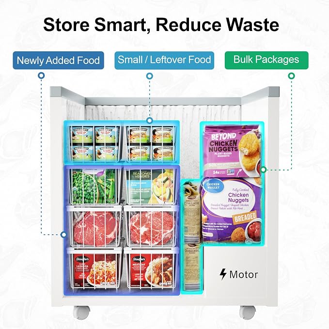 iSPECLE Deep Freezer Organizer Bins - Image 5