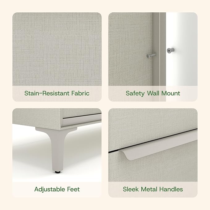 tinge Naima Premium Fabric Dresser - Image 7
